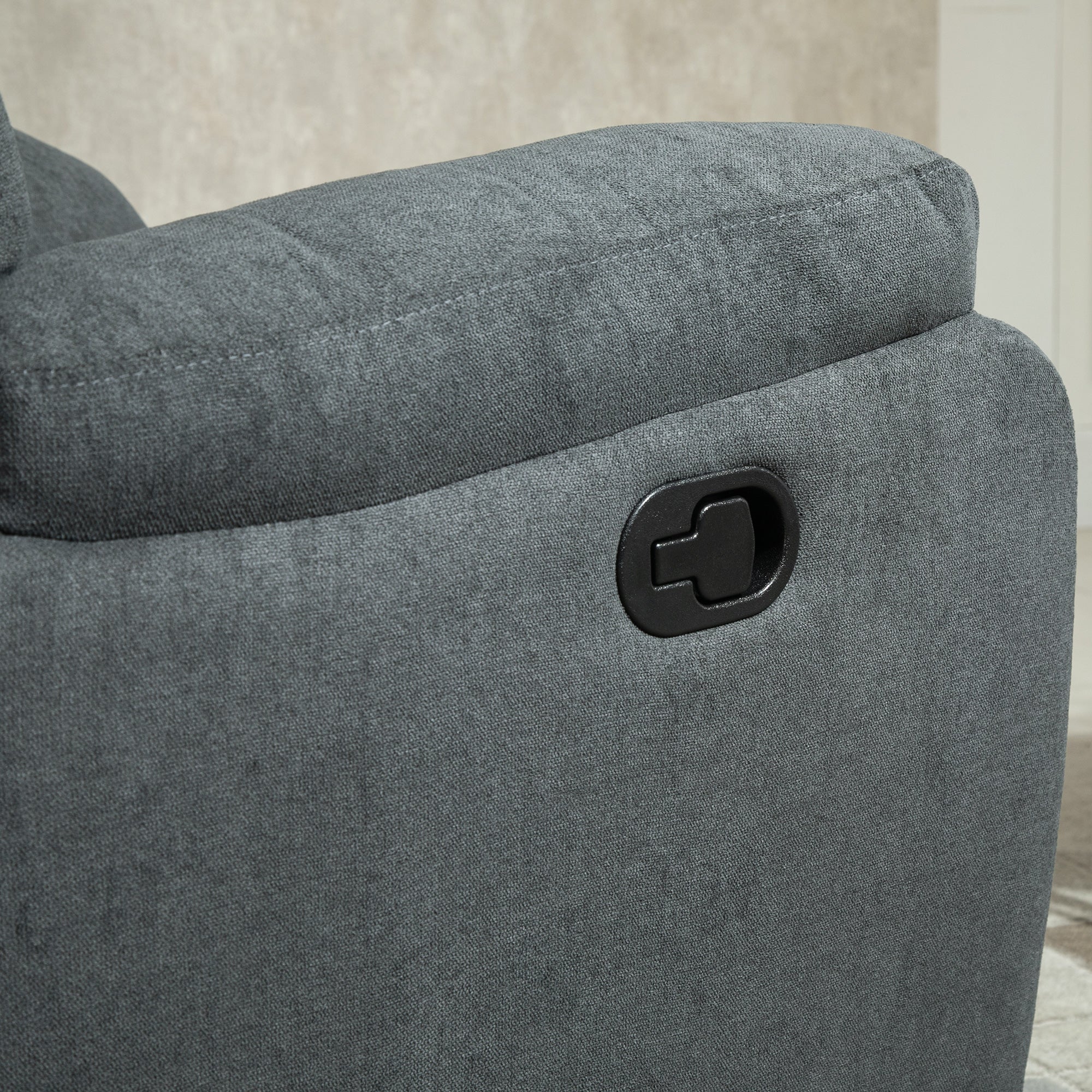 Poltrona Reclinável Ergonômica Cinza Escuro 97x96x105,5cm