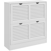 Sapateira Moderna Branca 81,5x25x83 cm - Organize 16 Pares de Sapatos com Estilo