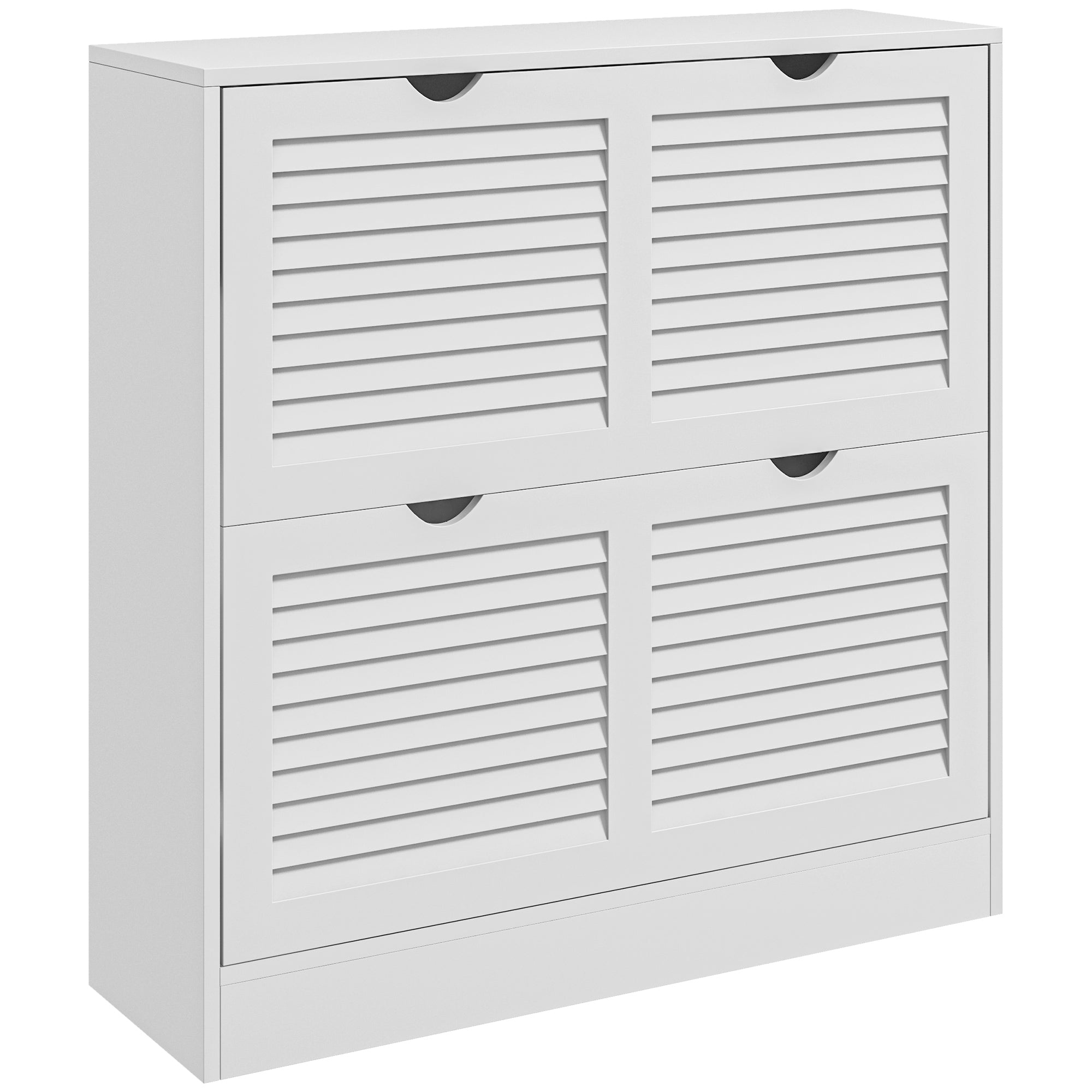 Sapateira Moderna Branca 81,5x25x83 cm - Organize 16 Pares de Sapatos com Estilo
