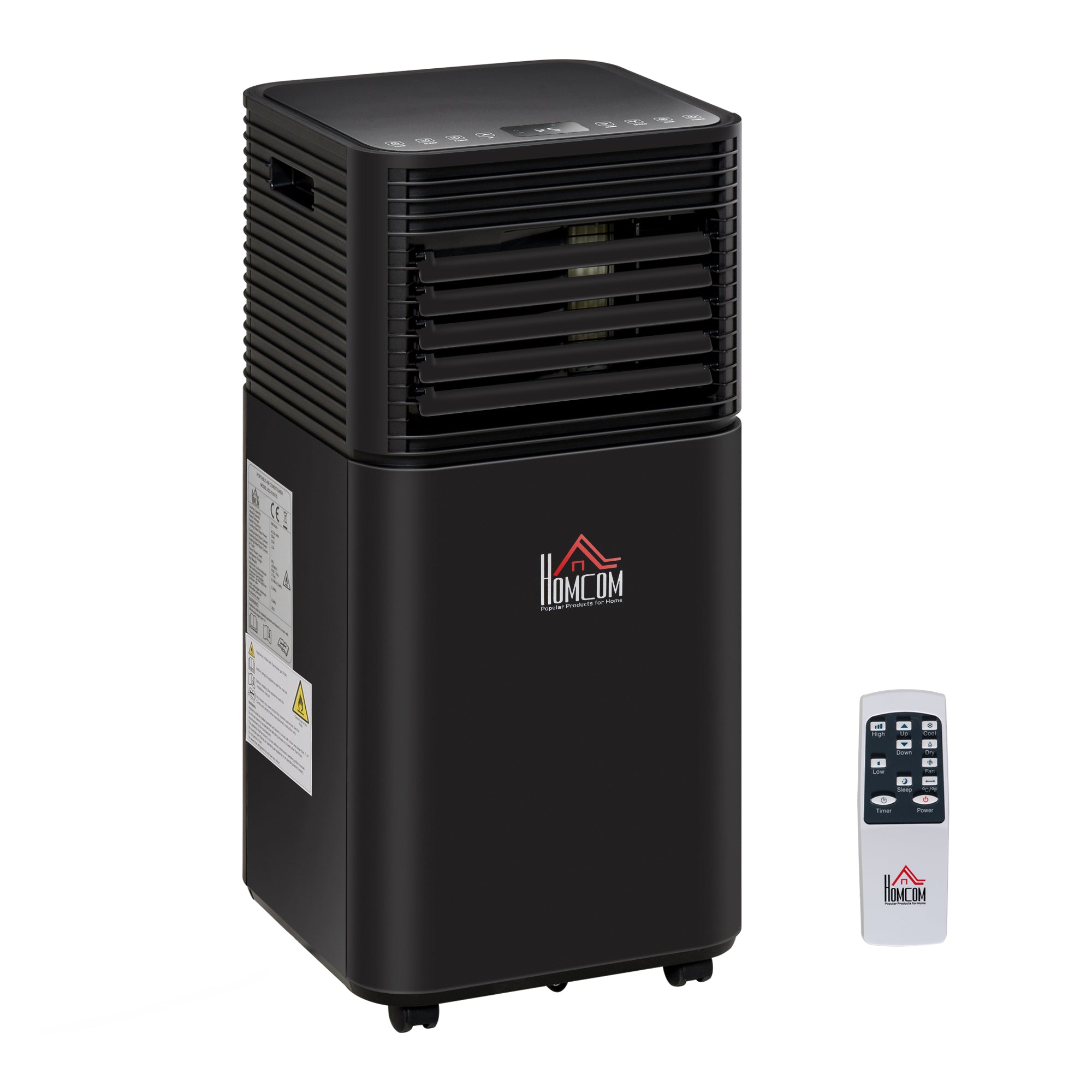 Ar Condicionado Portátil 5000BTU 4 em 1 Desumidificador Refrigerador R290 Móvel 30,5x32,5x68cm Preto