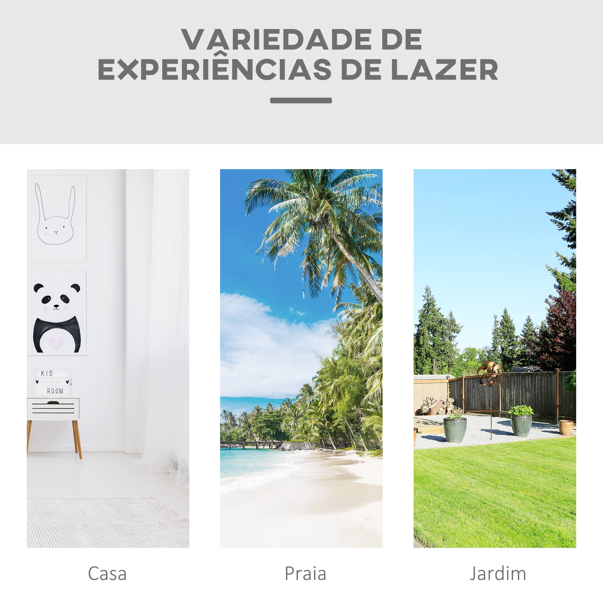 Cama de Rede Suspensa 288x150 cm em Algodão Creme Branco