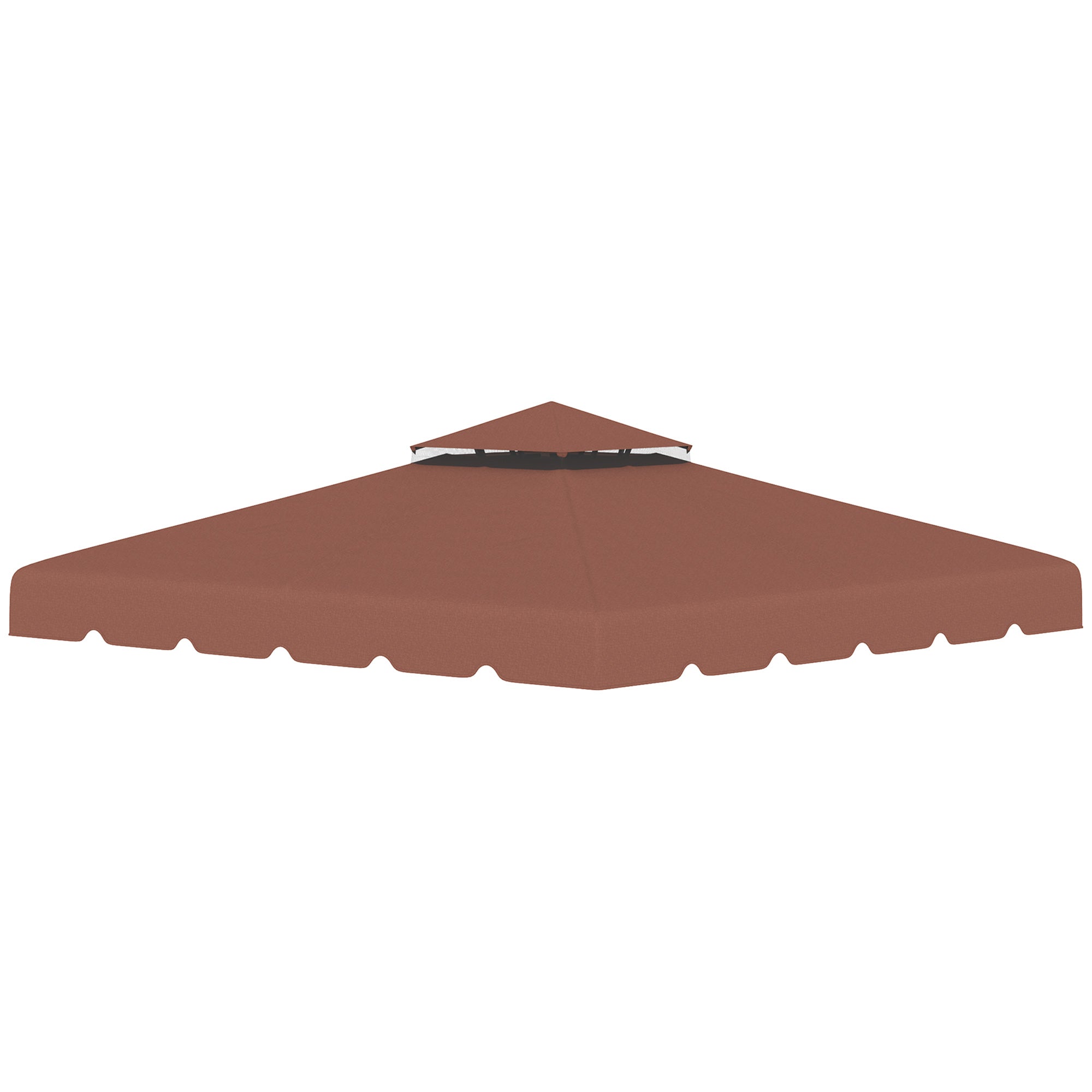 Toldo de Substituição 300x300 cm Marrom