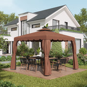 Toldo de Substituição para Pérgola – 300x300 cm – Marrom – Poliéster