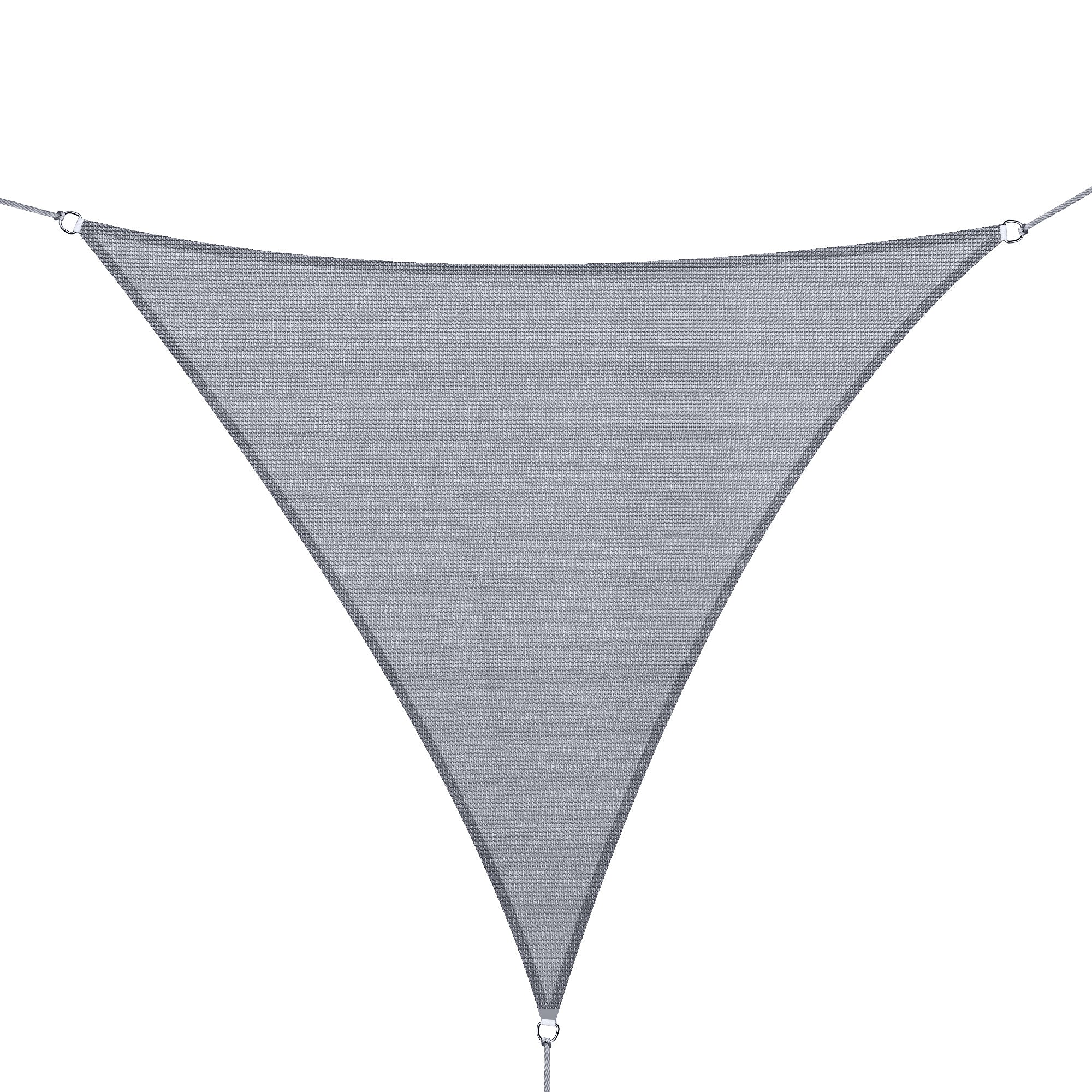 Vela de Sombra Triangular Cinzenta 300x300x300 cm