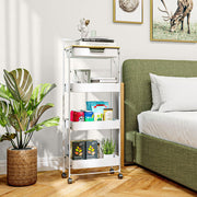 Carrinho Auxiliar Organizador 4 Níveis 45x29,5x117,5 cm Branco