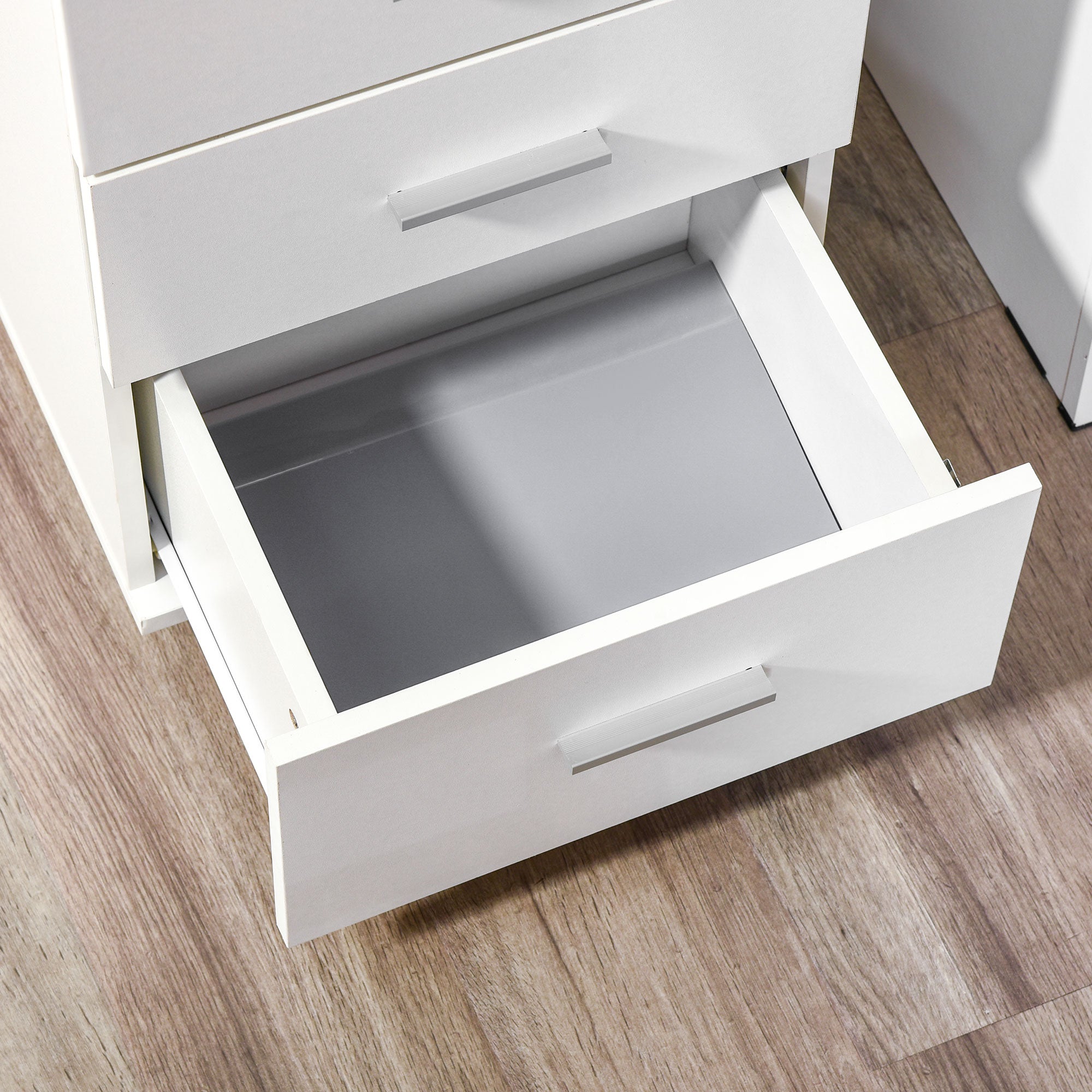 Bloco de Gavetas para Escritório 3 Gavetas 40x40x61,5 cm Branco