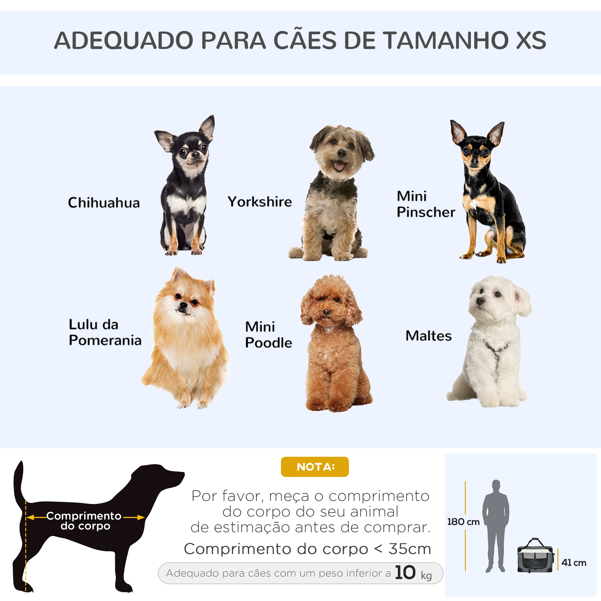 Transportadora para Cães e Gatos 60x41x41cm Cinzento