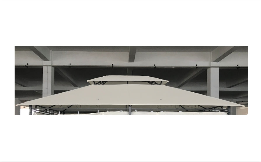 Toldo de Substituição Bege 398 x 298 cm para Pérgola de Jardim