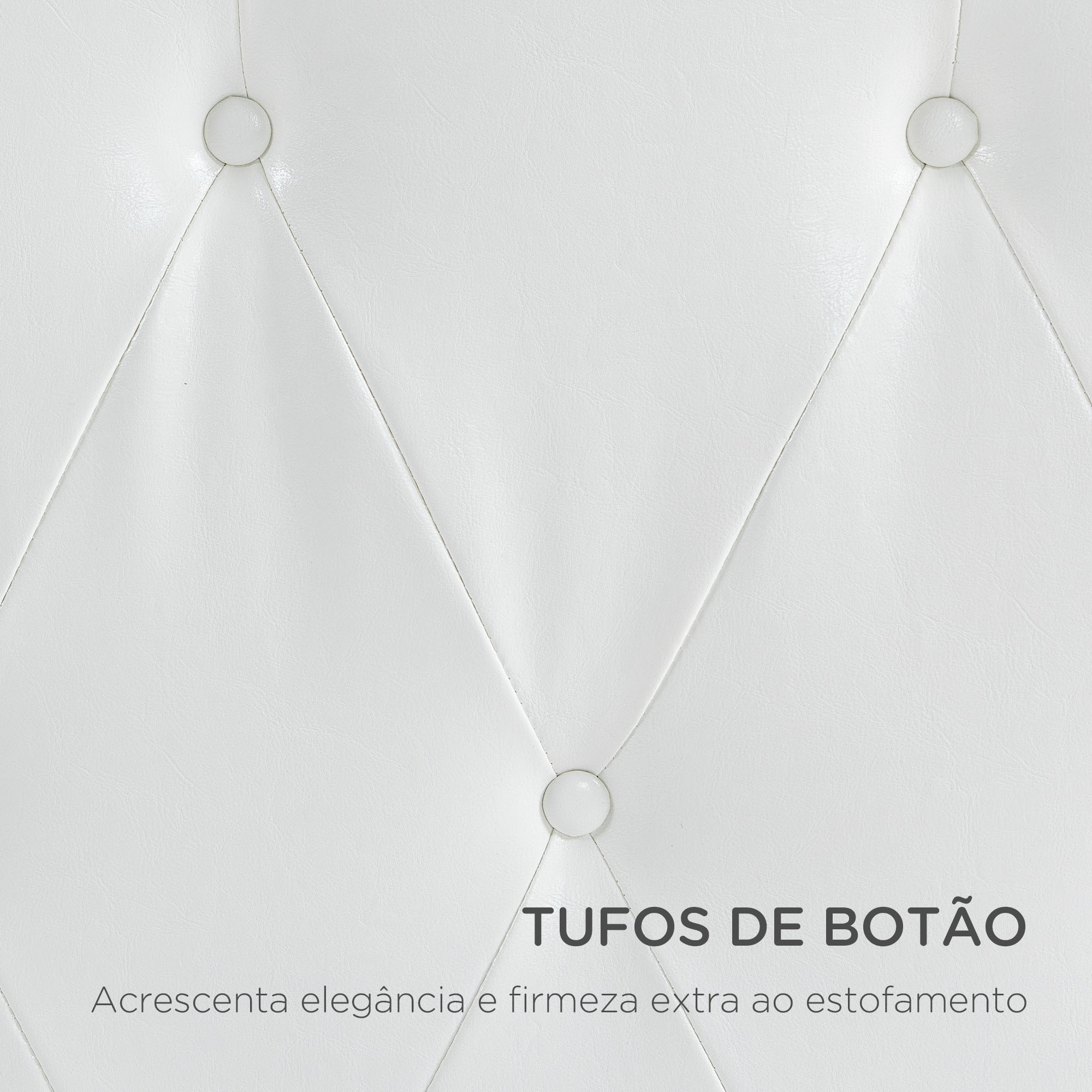 Cabeceira de Cama Estofada em Linho Branco 160x7x120cm