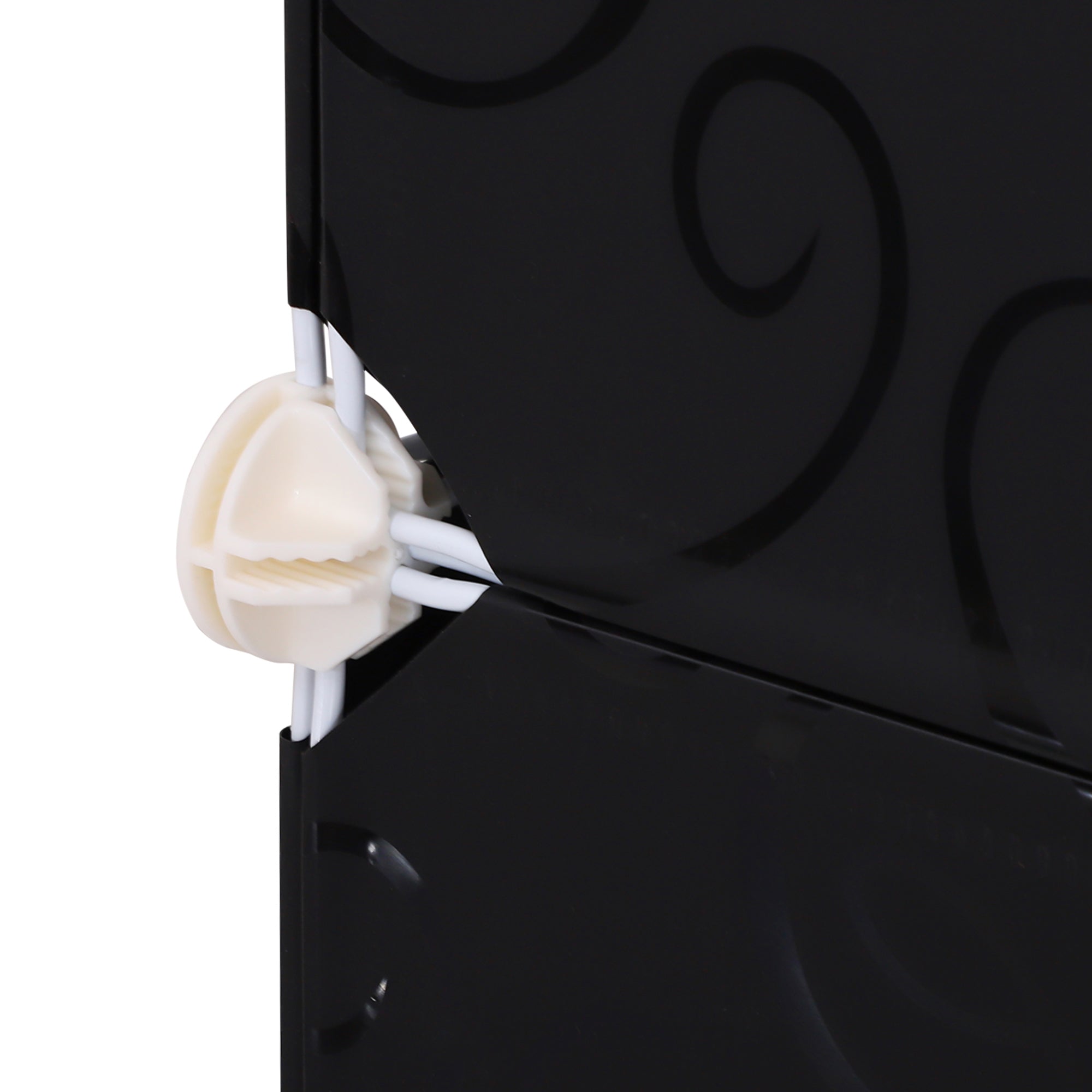 Armário Organizador de Brinquedos e Livros DIY - 111x47x145 cm - Branco e Preto