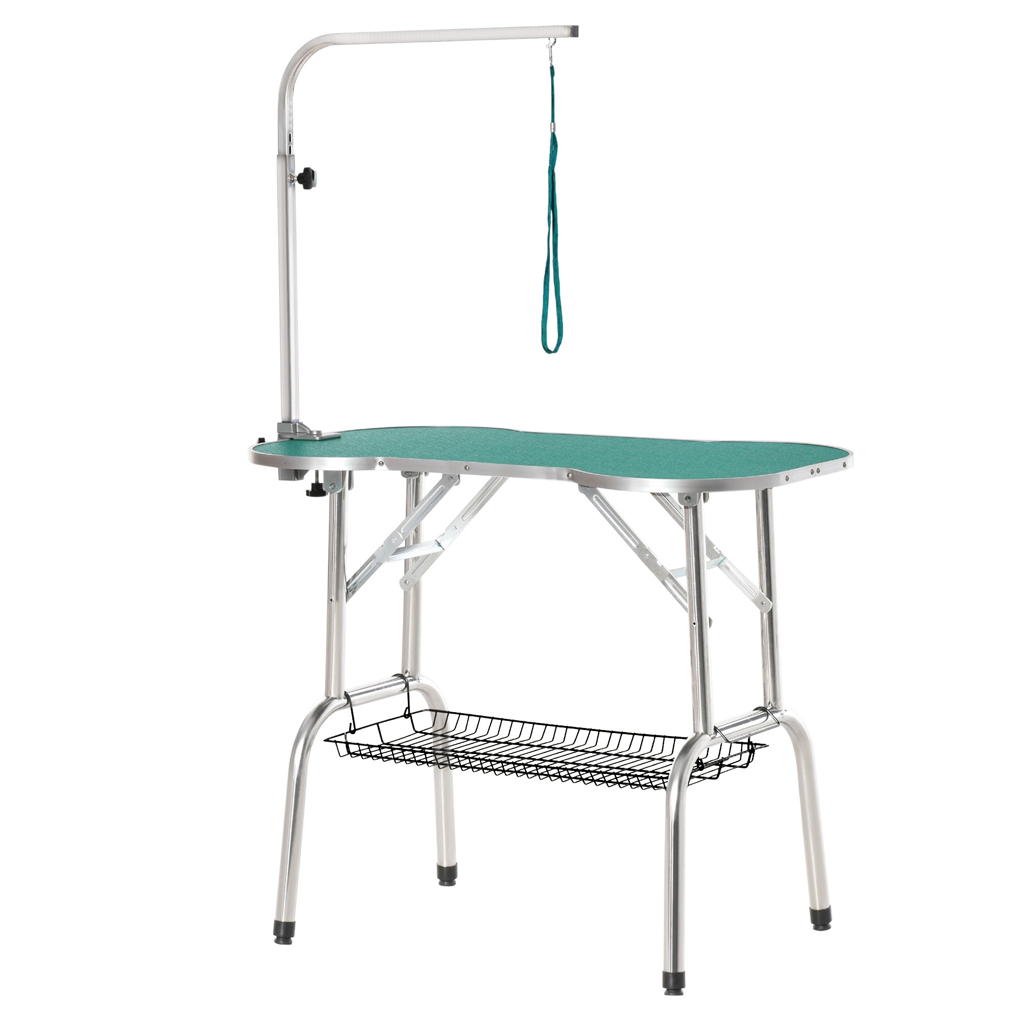 Mesa Sanitária Ajustável Verde em Formato de Osso 94,5x55x81 cm
