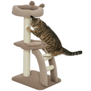 Arranhador para Gatos Altura 88 cm - Marrom Claro e Bege