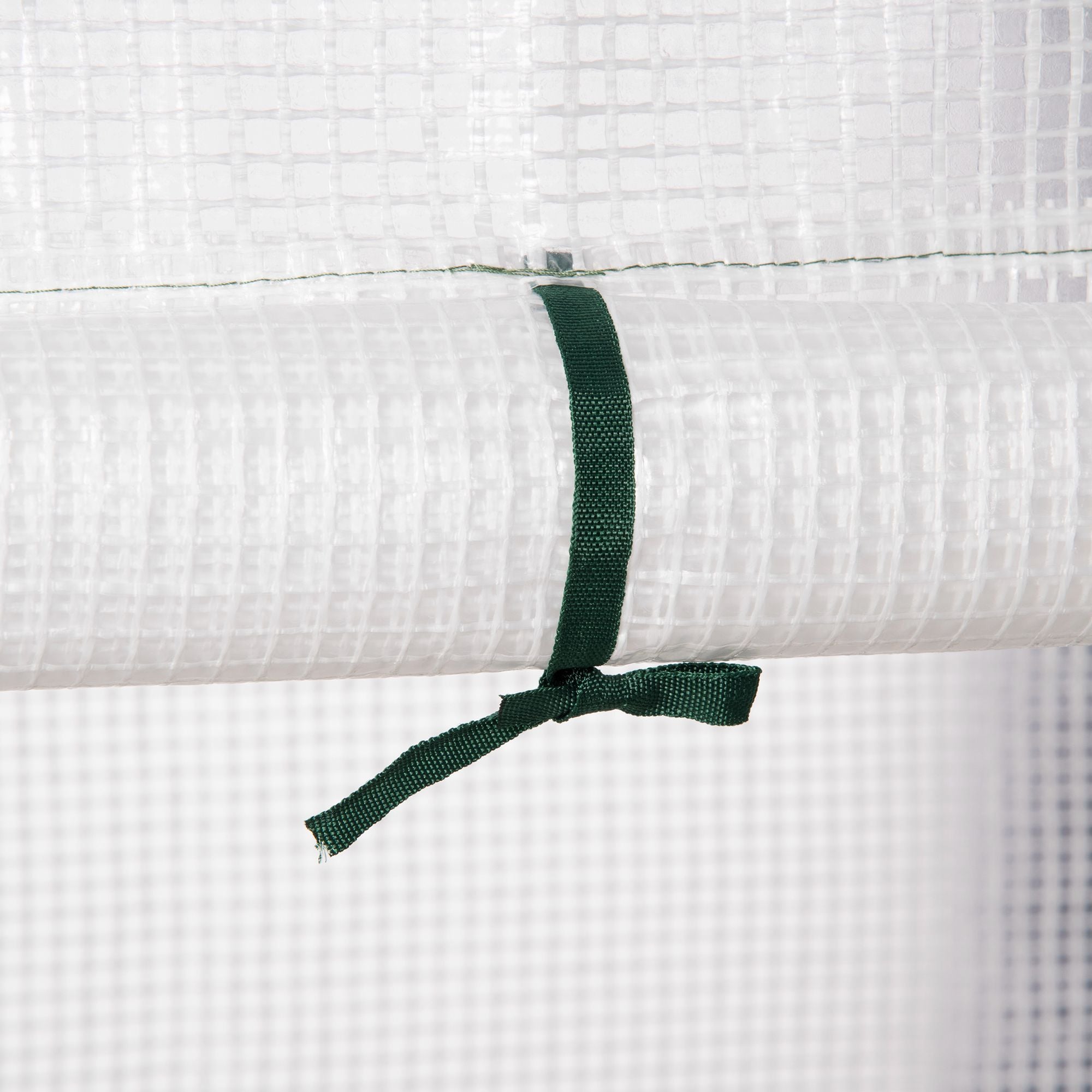 Estufa de Jardim – 143x73x195cm – Branco e Verde – Aço