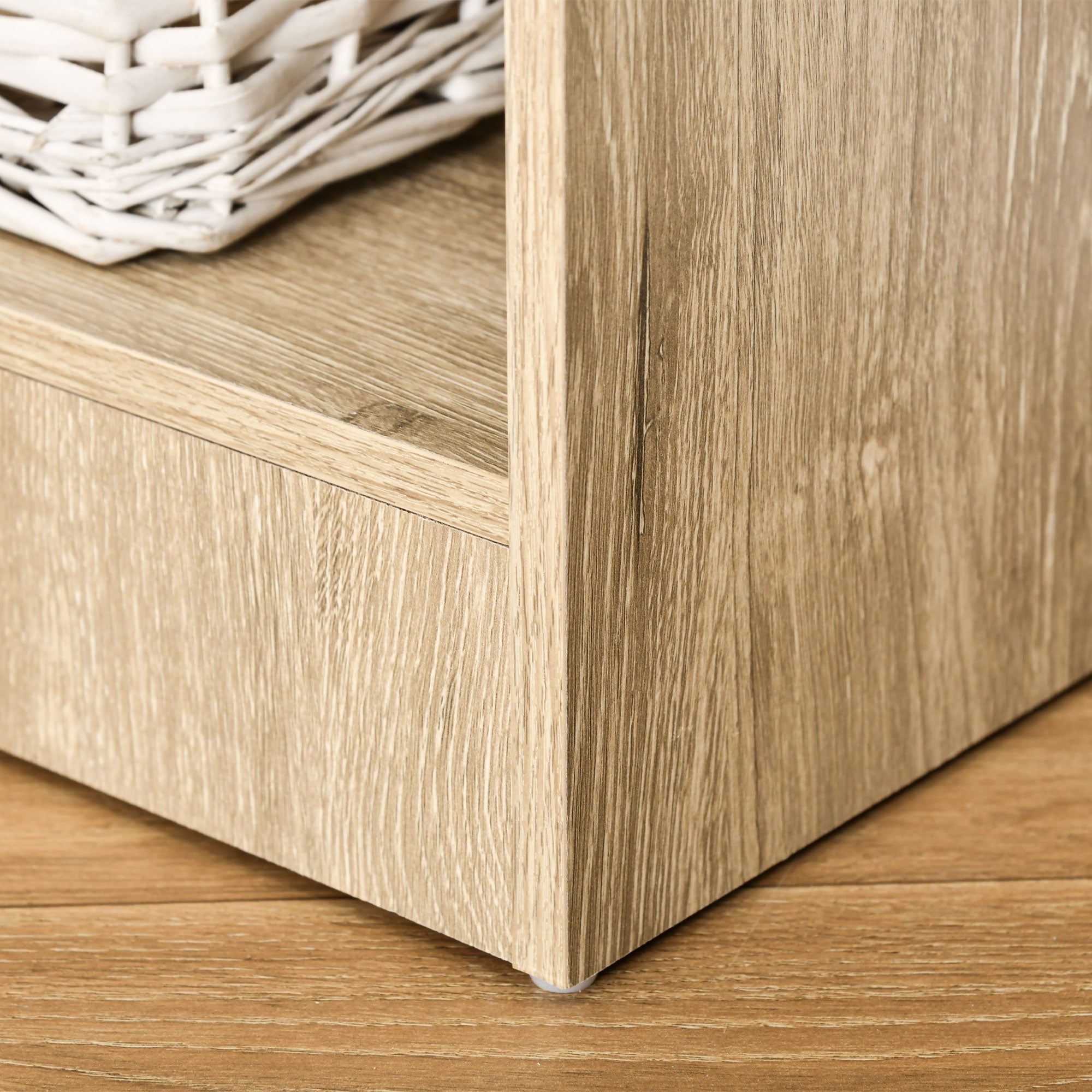 Estante para Livros 5 Níveis Cor de Madeira Natural 63x29,5x176 cm