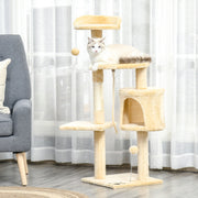 Arranhador para Gatos Grande Bege 40x40x114 cm