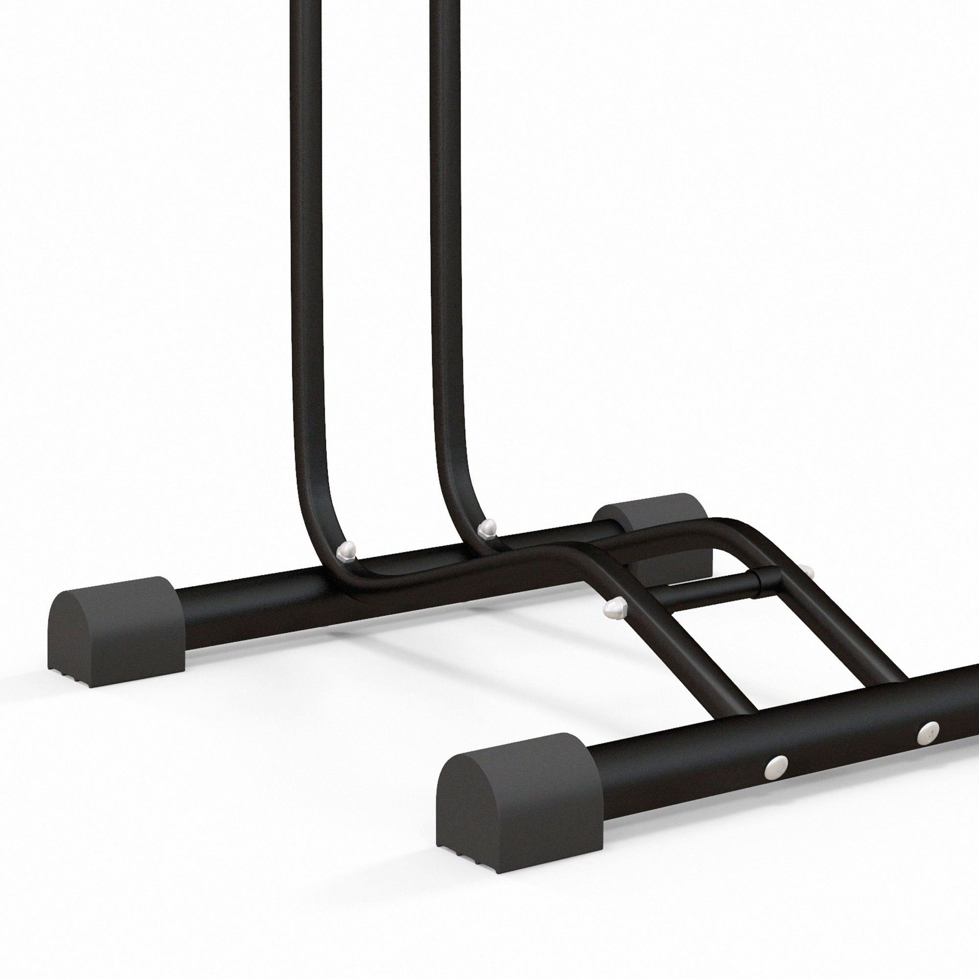 Suporte para Bicicletas de Chão Preto 45x44x118 cm