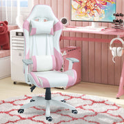 Cadeira Gamer Reclinável Rosa 67x60x120-128 cm