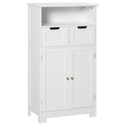 Armário de Casa de Banho Multifuncional Branco 60x30x108.8 cm