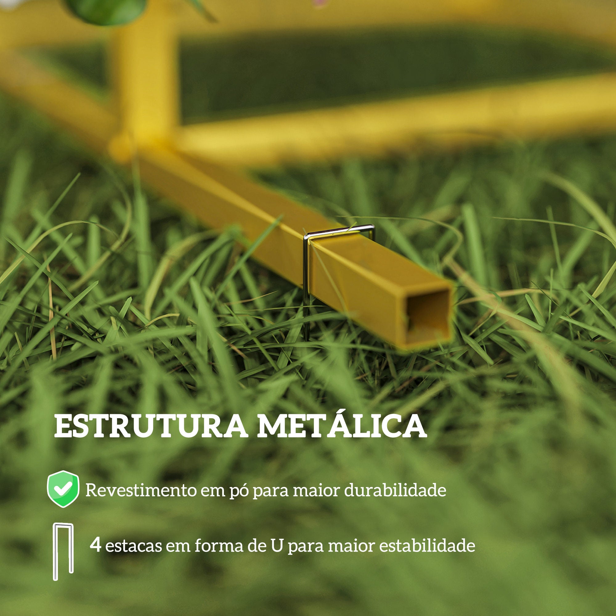 Arco de Jardim em Metal Ouro 120x40x220 cm