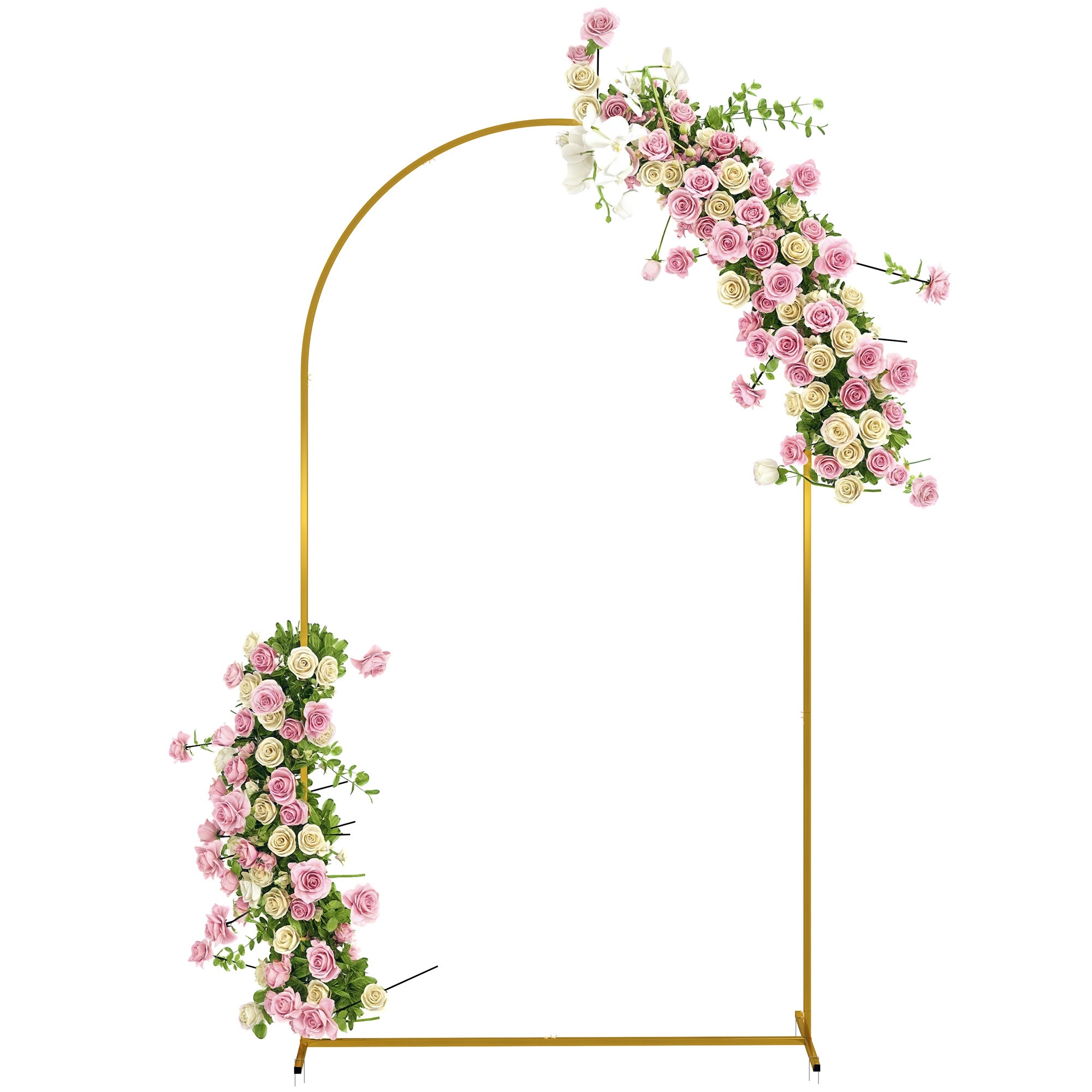 Arco de Jardim em Metal Ouro 120x40x220 cm
