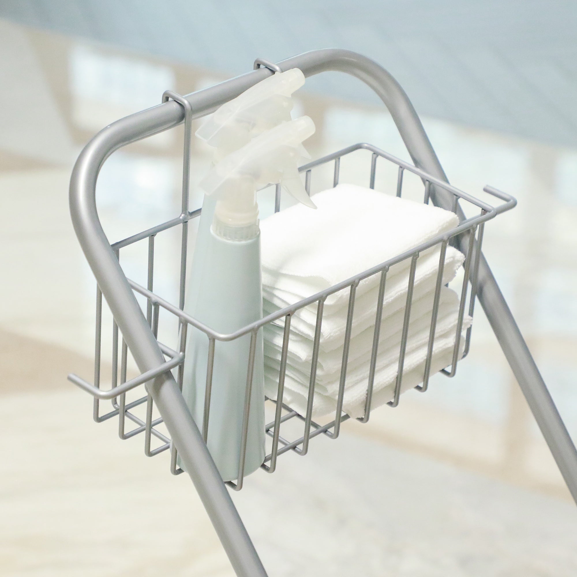 Carrinho de Limpeza – 73x45x95 cm – Amarelo – Plástico e Metal