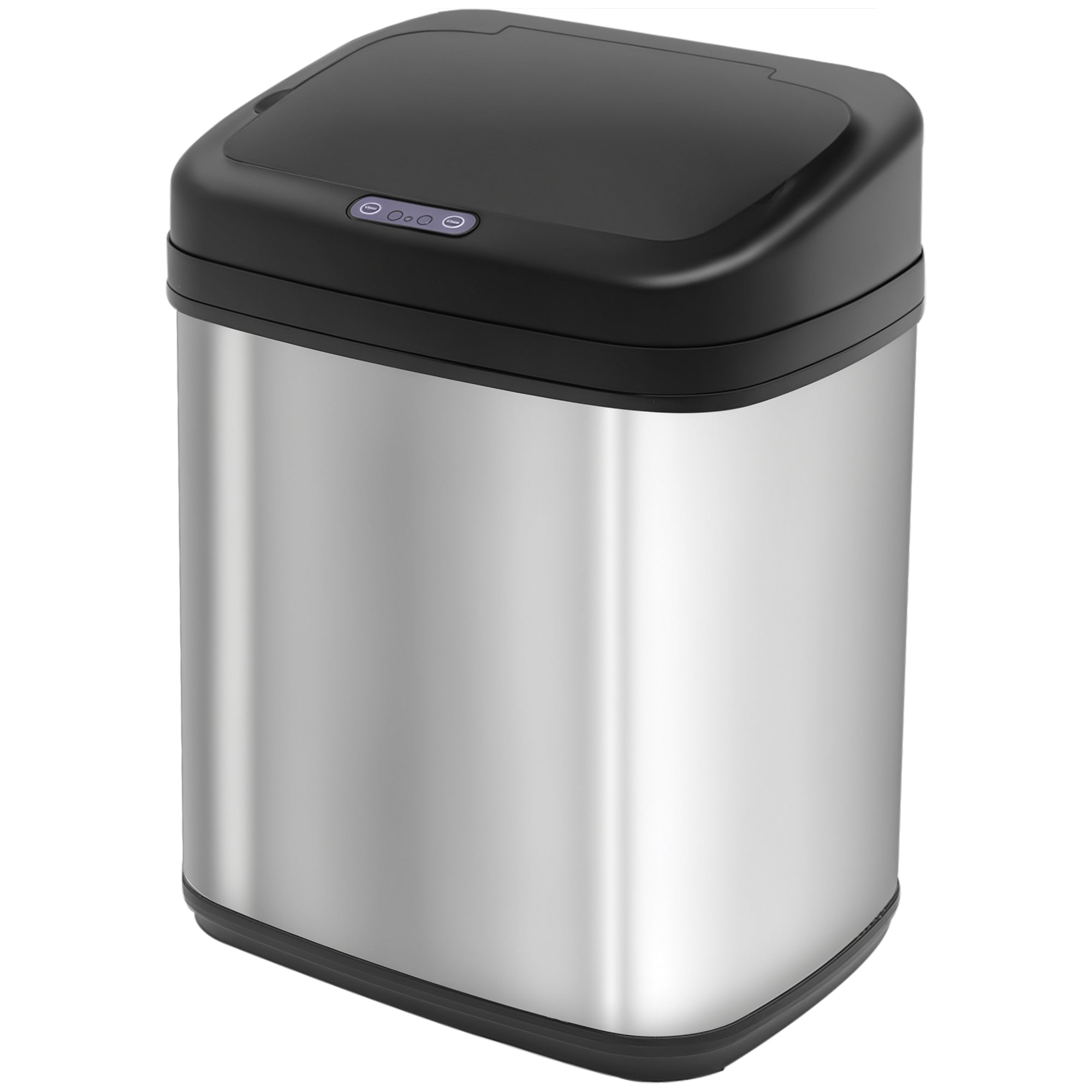 Balde de Lixo Automático 20L - 33x25x42,5 cm - Prata - Aço inoxidável, ABS e PP