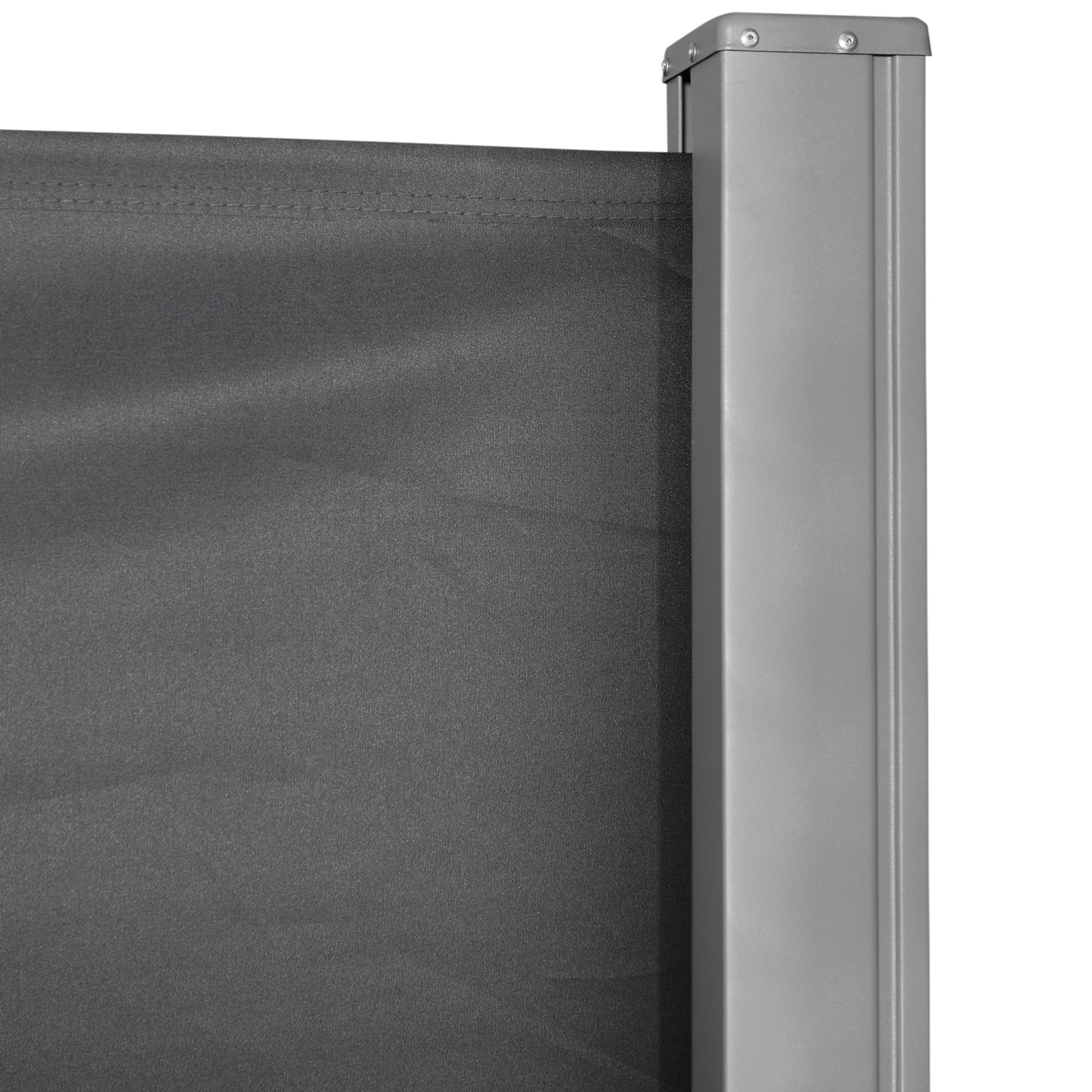 Toldo Lateral Retrátil 300x160 cm Cinza para Terraço ou Jardim
