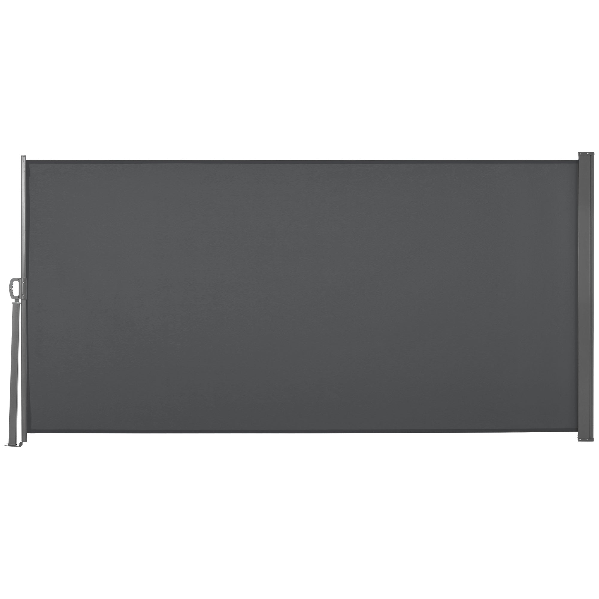 Toldo Lateral Retrátil 300x160 cm Cinza para Terraço ou Jardim