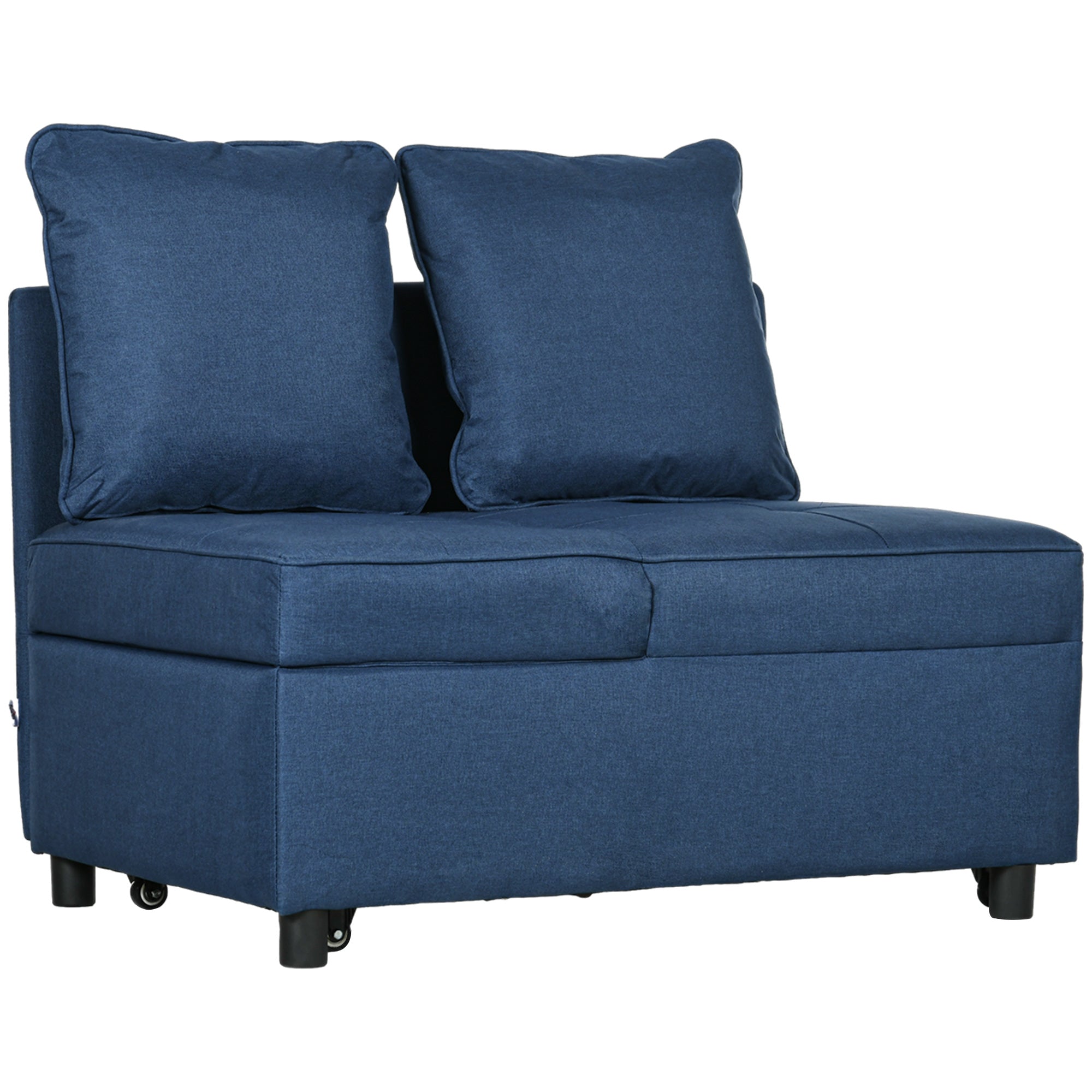 Sofá Cama 3 em 1 65x98x69 cm Azul