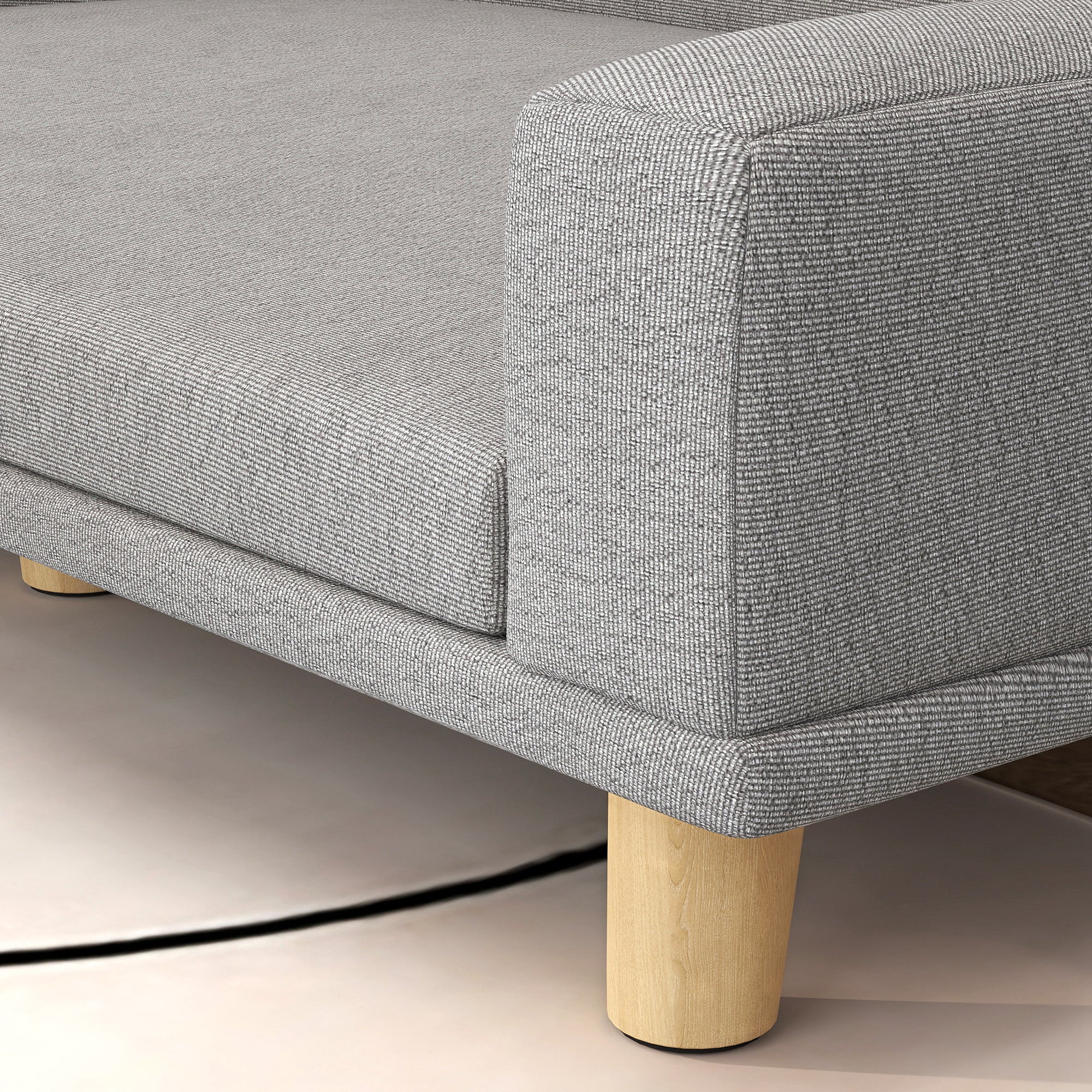 Sofá Cama para Cães Cinza 98x67x25 cm