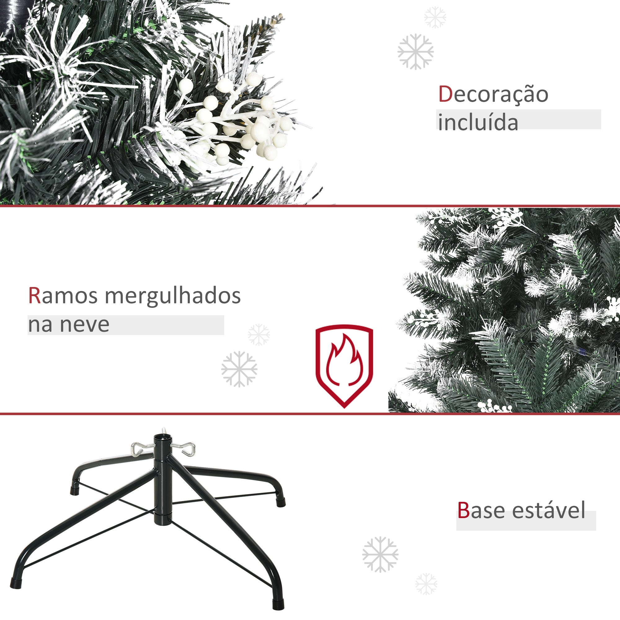 Árvore de Natal Automática 150 cm Verde Ø75x150 cm