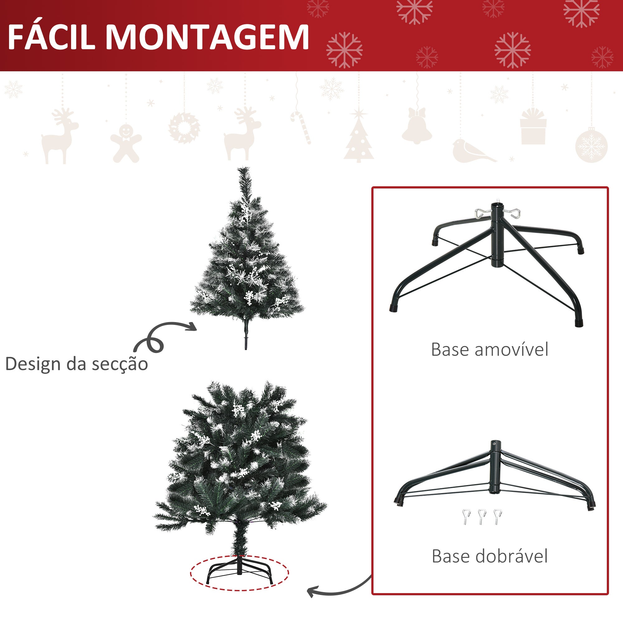 Árvore de Natal Automática 150 cm Verde Ø75x150 cm