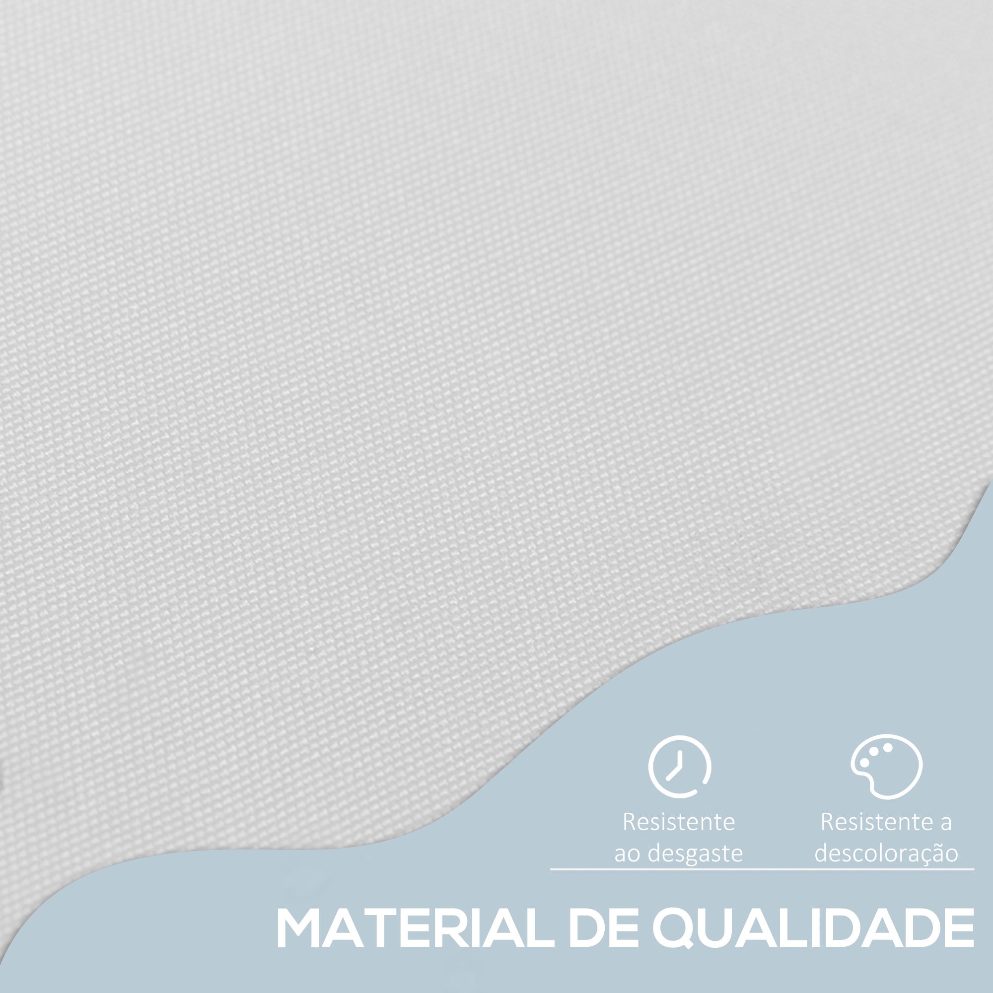 Toldo Manual Retrátil 200x150 cm Branco - Proteção Solar Varanda Jardim Pátio