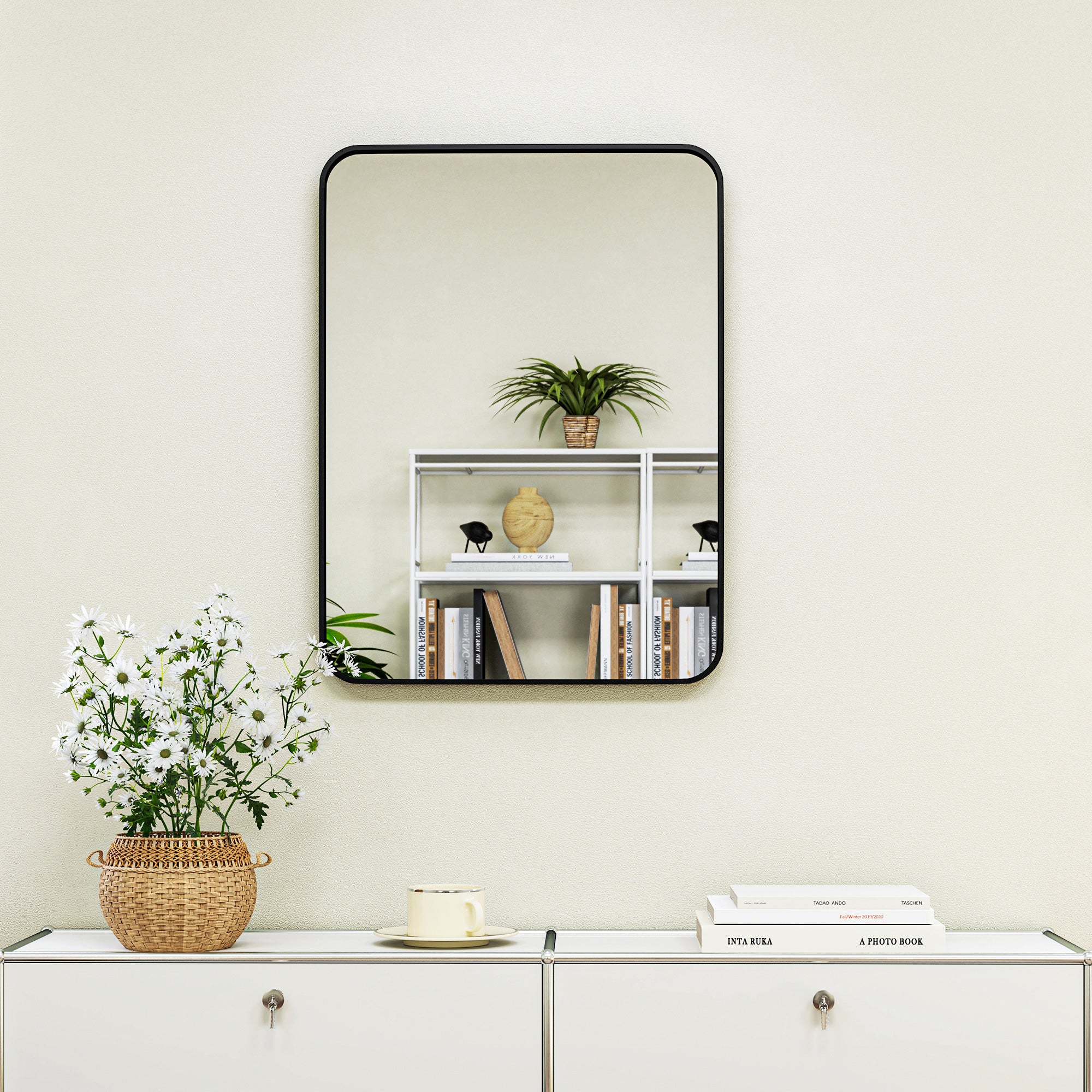 Espelho Casa de Banho 60x80 cm Preto - Elegância e Versatilidade