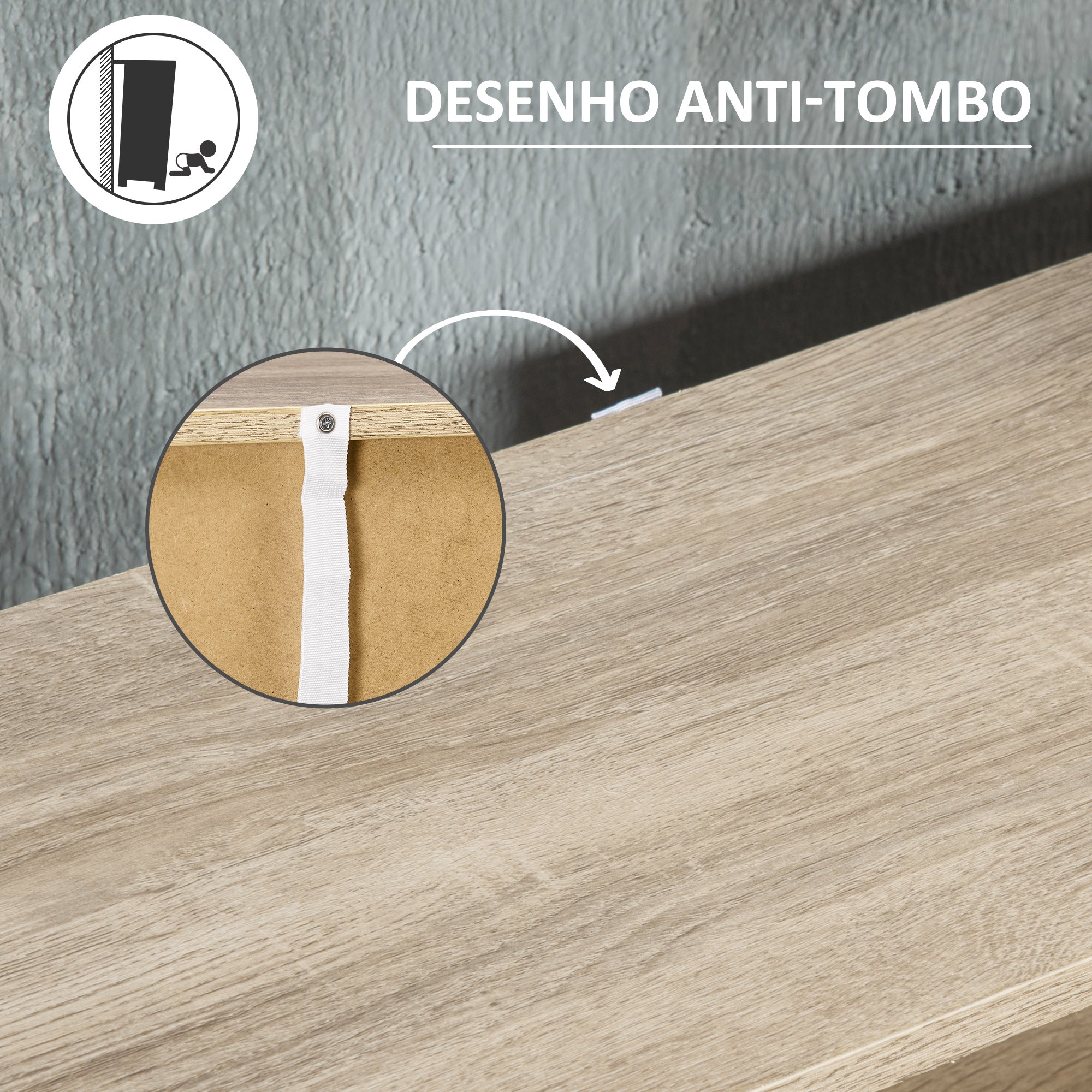 Sapateira Moderna para 8 Pares de Sapatos 80x25.5x112.5 cm - Madeira e Branco