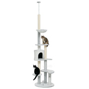 Arranhador para Gatos Ø60x225-255 cm - Cinzento