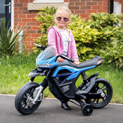 Motocicleta Infantil Elétrica Azul 105x52,3x62,3cm
