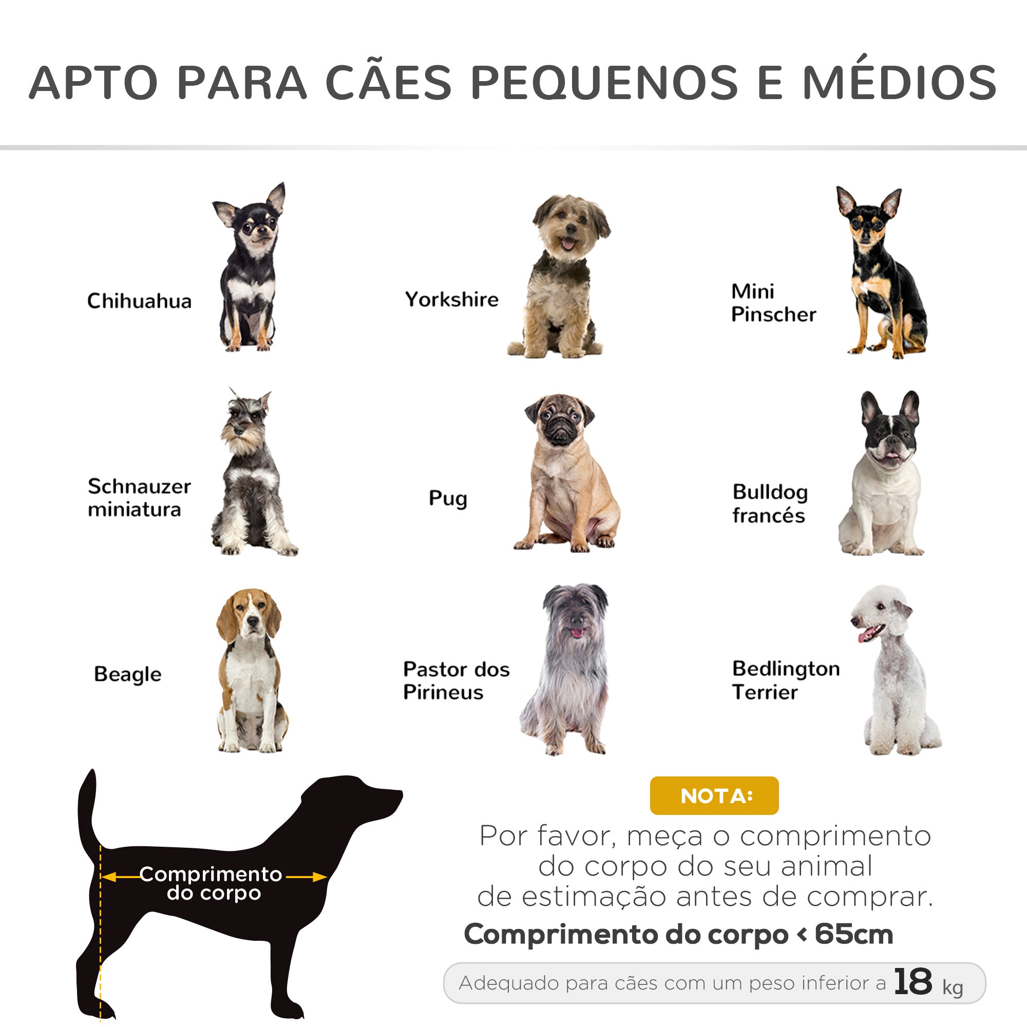 Cama Elevada para Cães Dobrável 92x56,5x19,5cm - Cor Preto