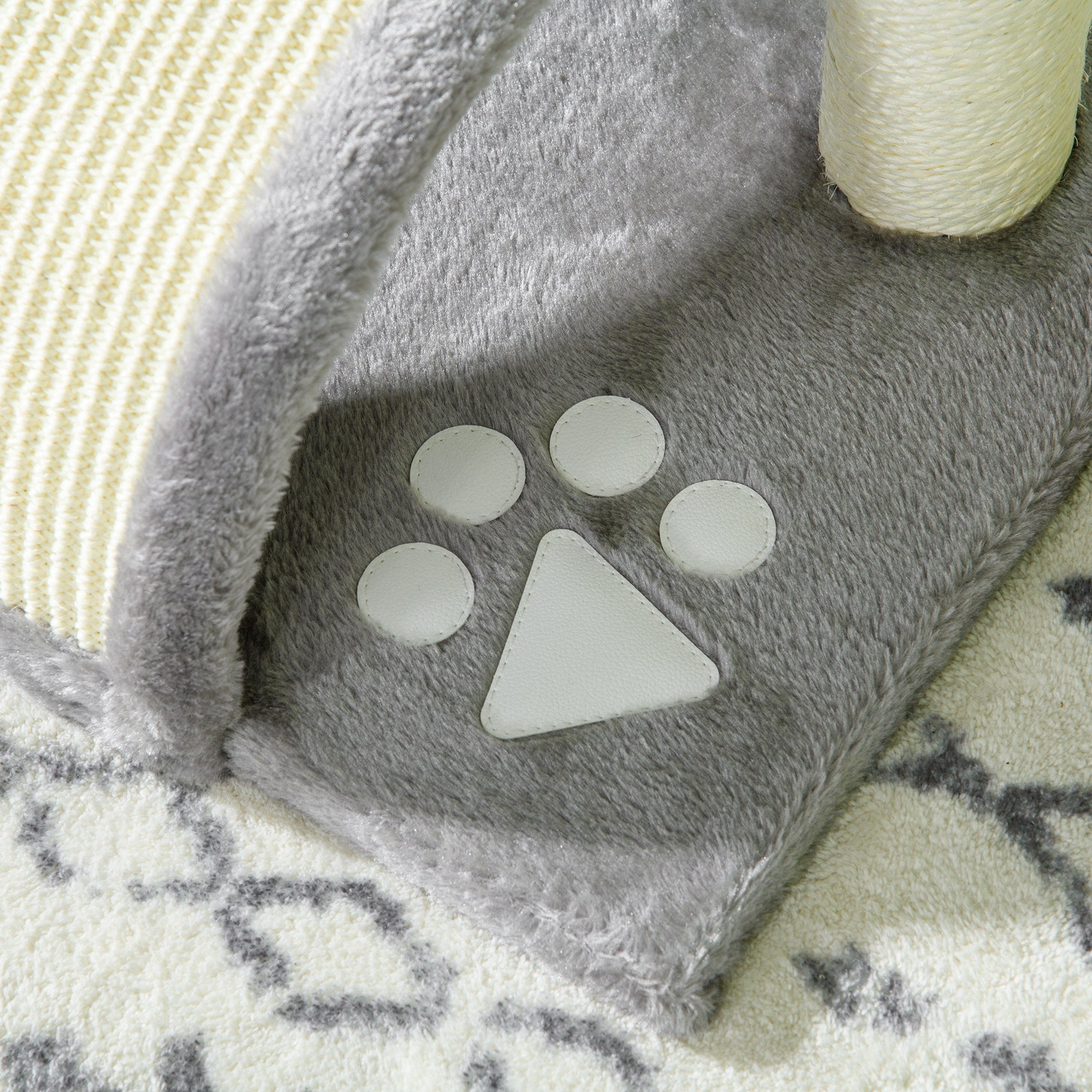 Arranhador para Gatos Compacto Cinza 35,5x37x46 cm