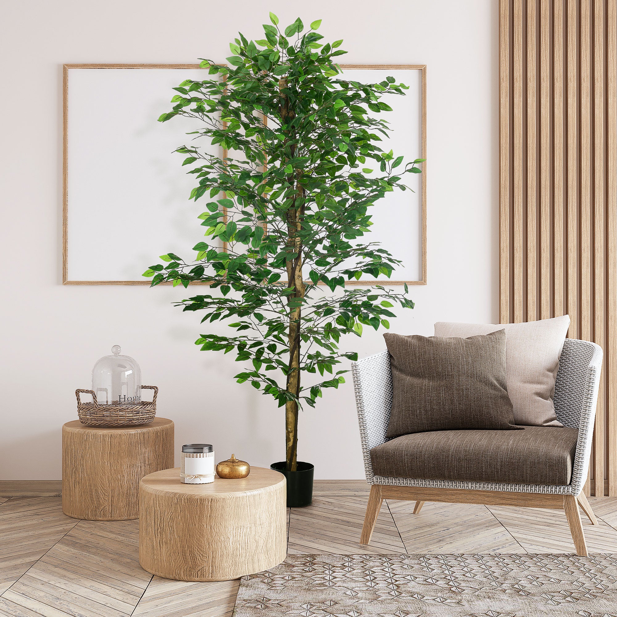 Planta Artificial de Figueira – 180 cm – Verde – Plástico