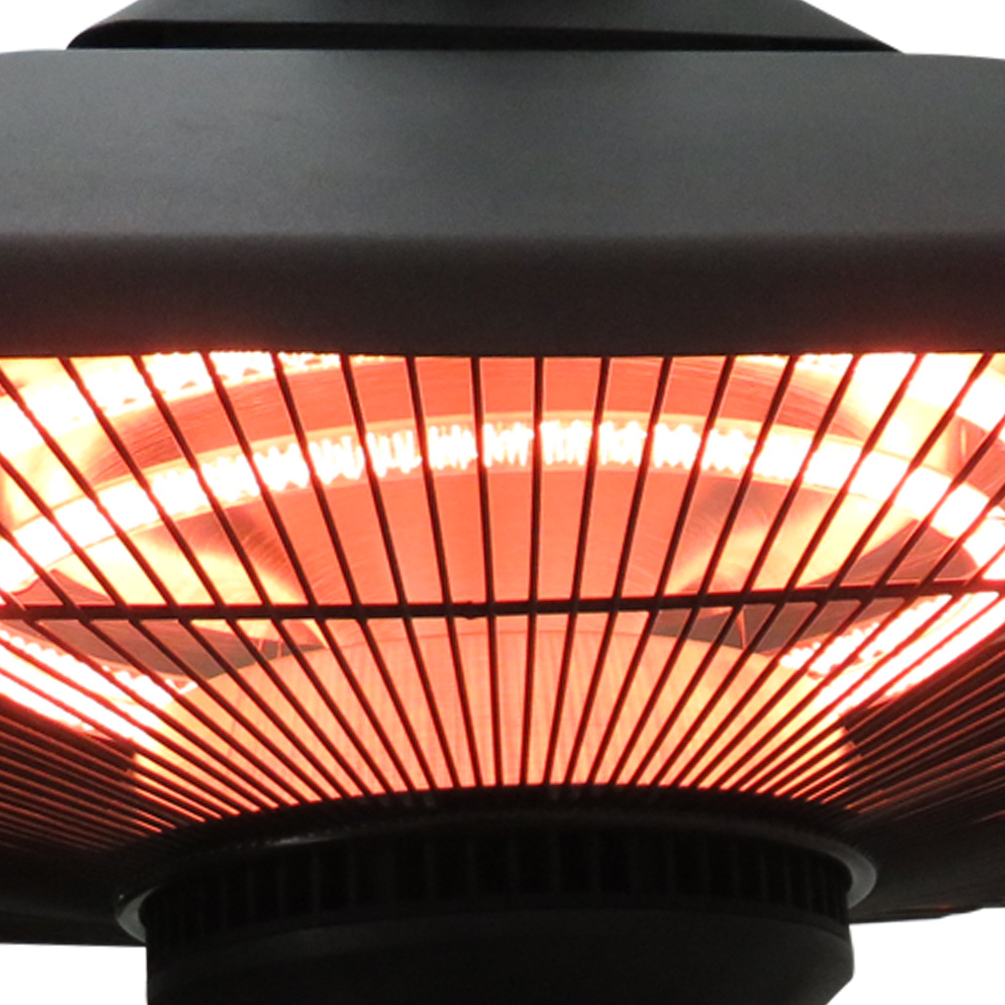 Aquecedor Elétrico de Halogênio Radiante Preto 43x43x25cm