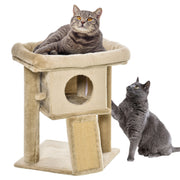 Arranhador para Gatos Altura 57 cm Cor Areia 40x40x57 cm