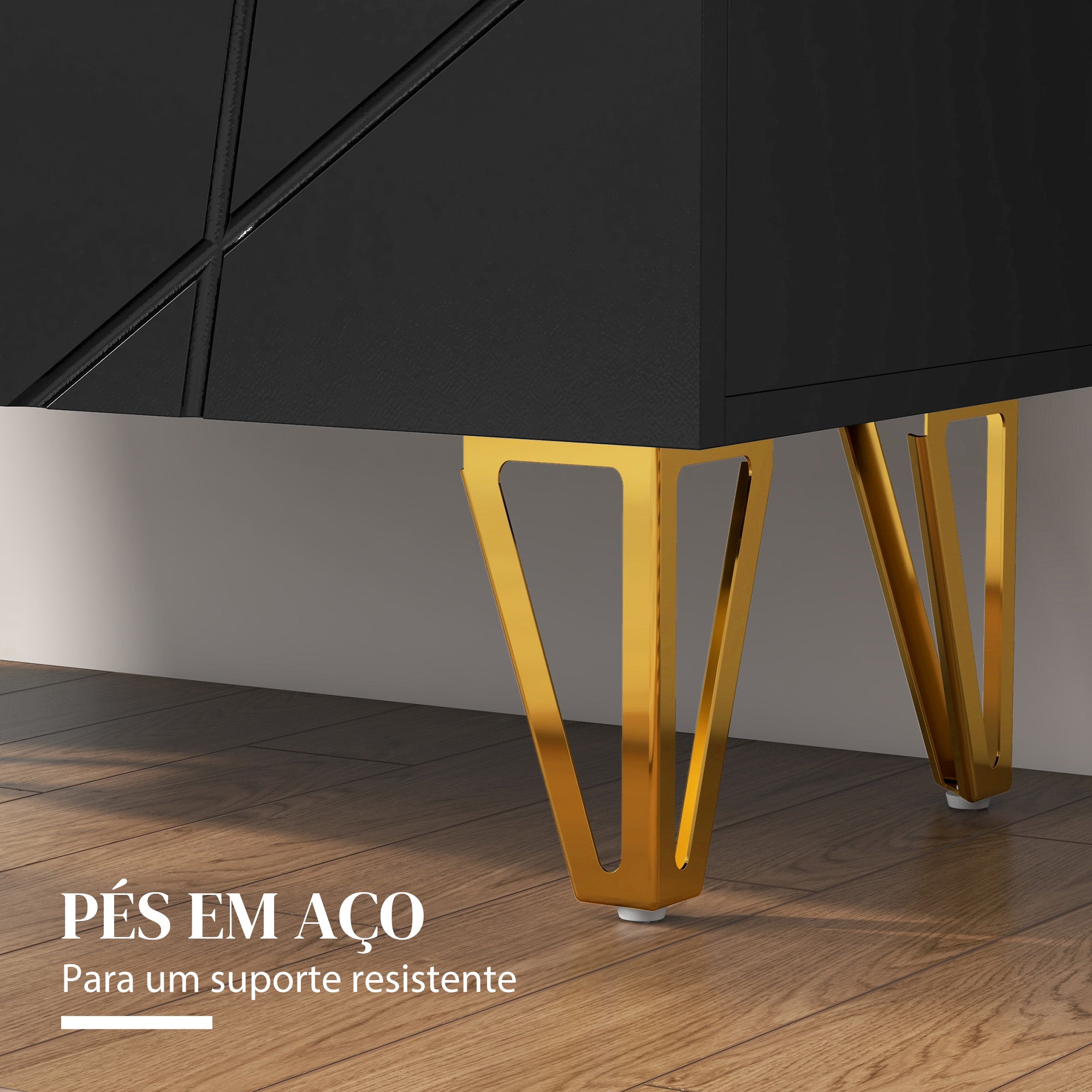 Sapateira de Entrada com Prateleiras Ajustáveis - 72x31.5x95 cm (Preto)