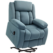 Poltrona Relax Reclinável Elétrica Azul 92x94x105 cm