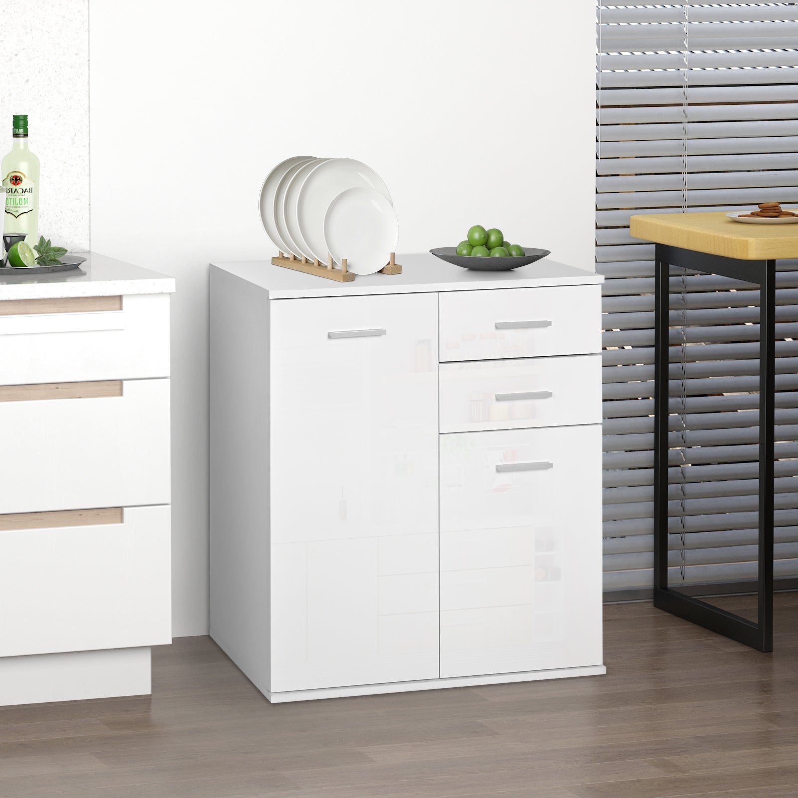 Armário Organizador Multiuso Branco 71x35x76cm