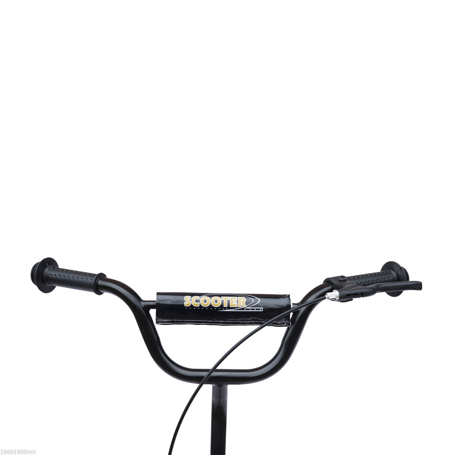 Trotinete Infantil com 2 Rodas de 12 Polegadas - Cor Preto - 120x52x80-88cm