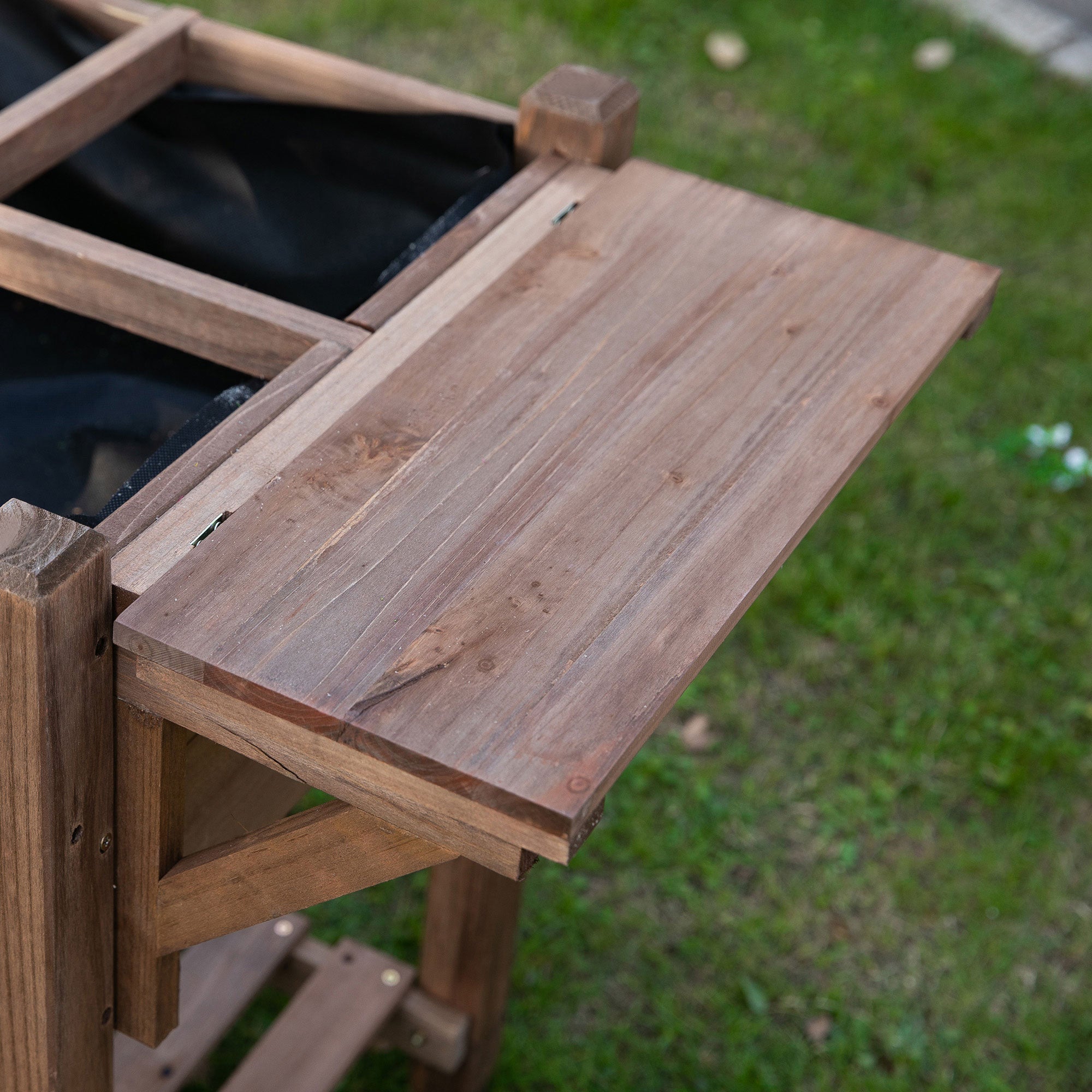 Horta Vertical de Madeira Maciça Marrom 123x54x74 cm