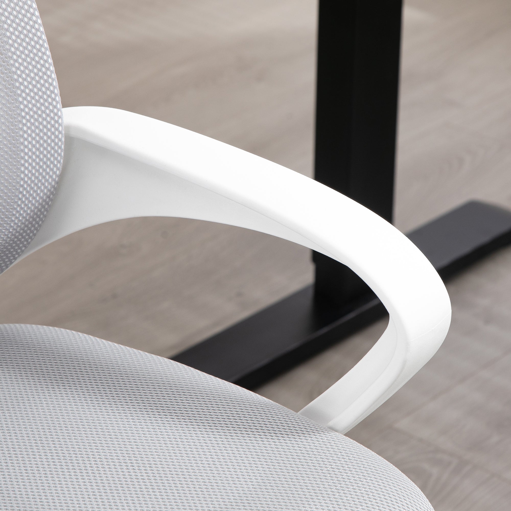 Cadeira de Escritório de Malha Cinzenta 57x55x89-109 cm - Conforto e Versatilidade