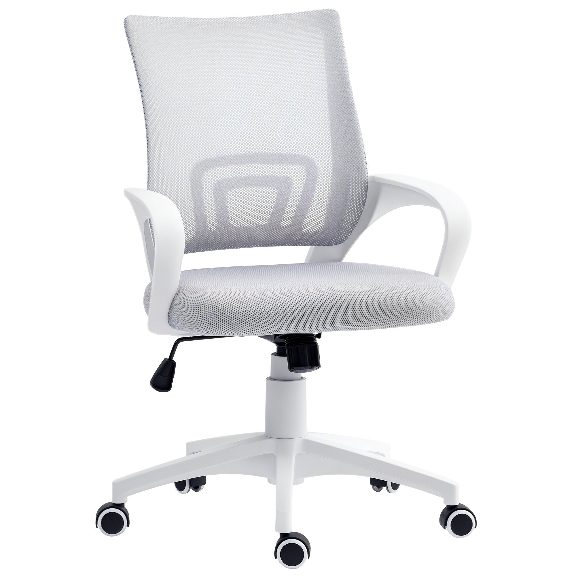Cadeira de Escritório de Malha Cinzenta 57x55x89-109 cm - Conforto e Versatilidade