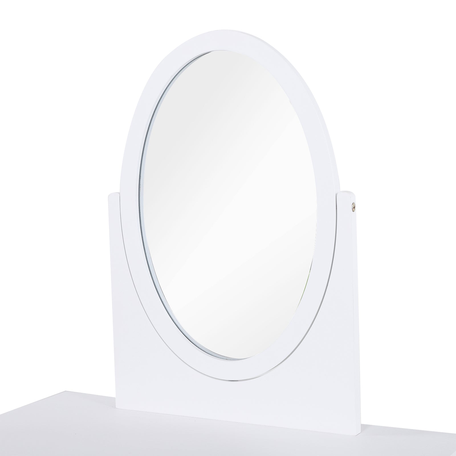 Toucador Infantil com Espelho e 2 Gavetas 69x49x136cm Branco
